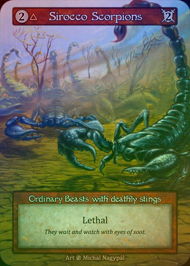 【FOIL】[Fire] Sirocco Scorpions [beta-Ordinary]